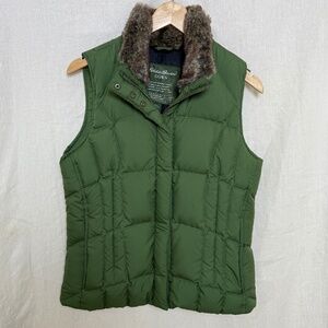 Eddie Bauer Small Quilted Goose Down Puffer Jacket